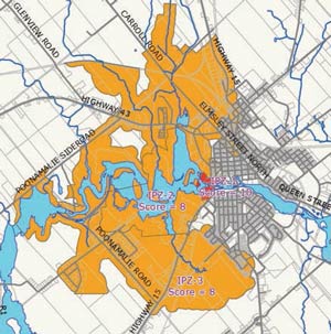 Smith Falls map