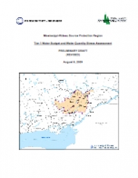 Tier 1 Water Budget and Water Quantity Stress Assessment